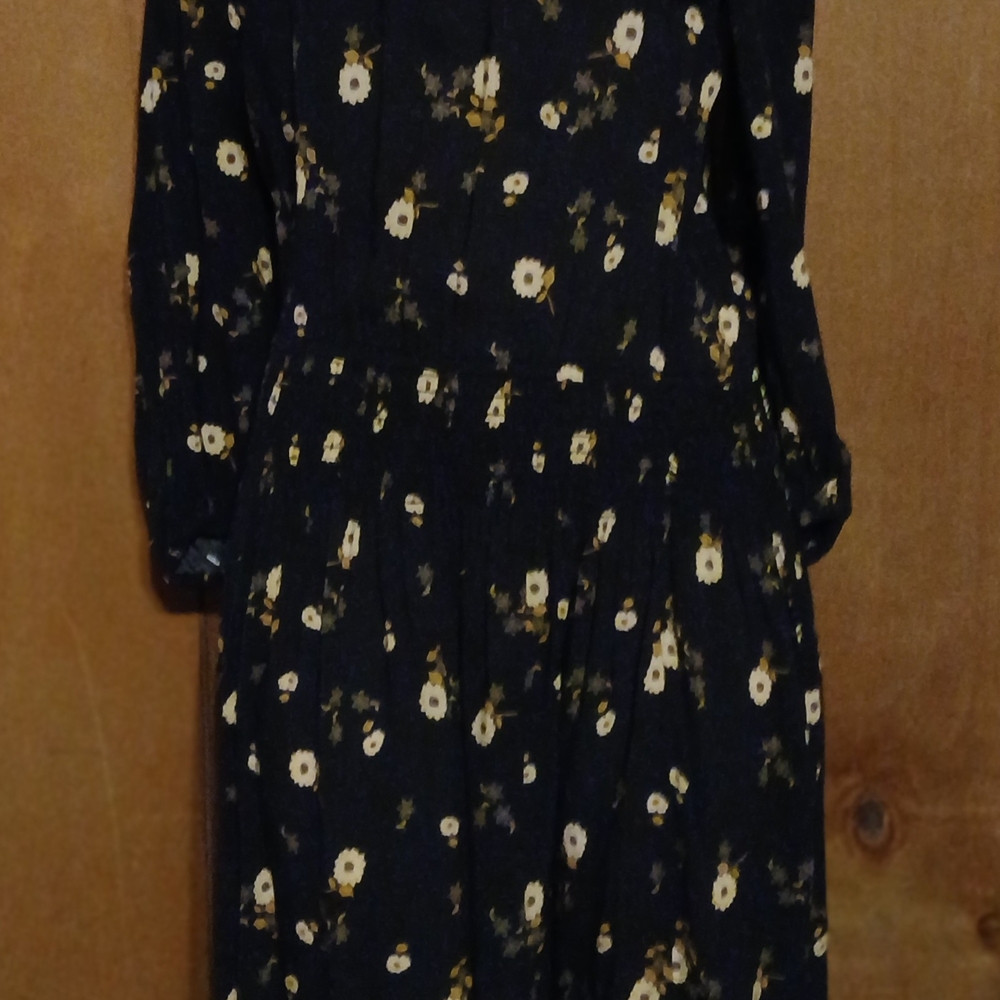 Floral Black Dress